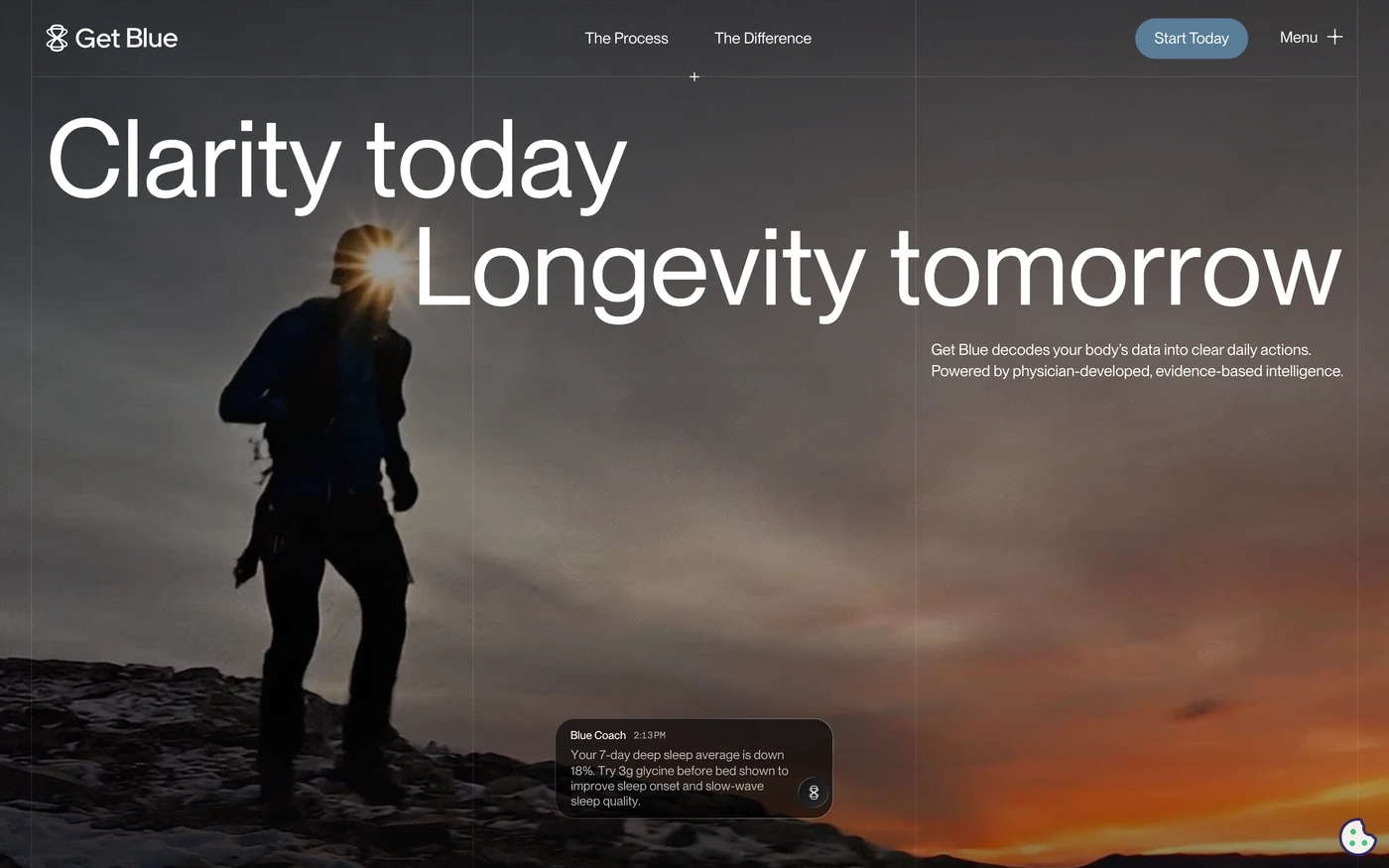 Get Blue homepage