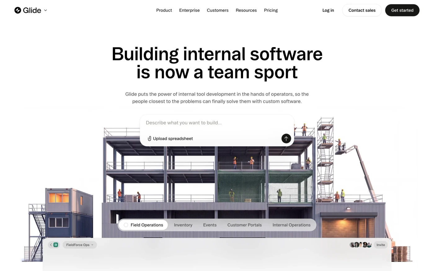 Glide homepage
