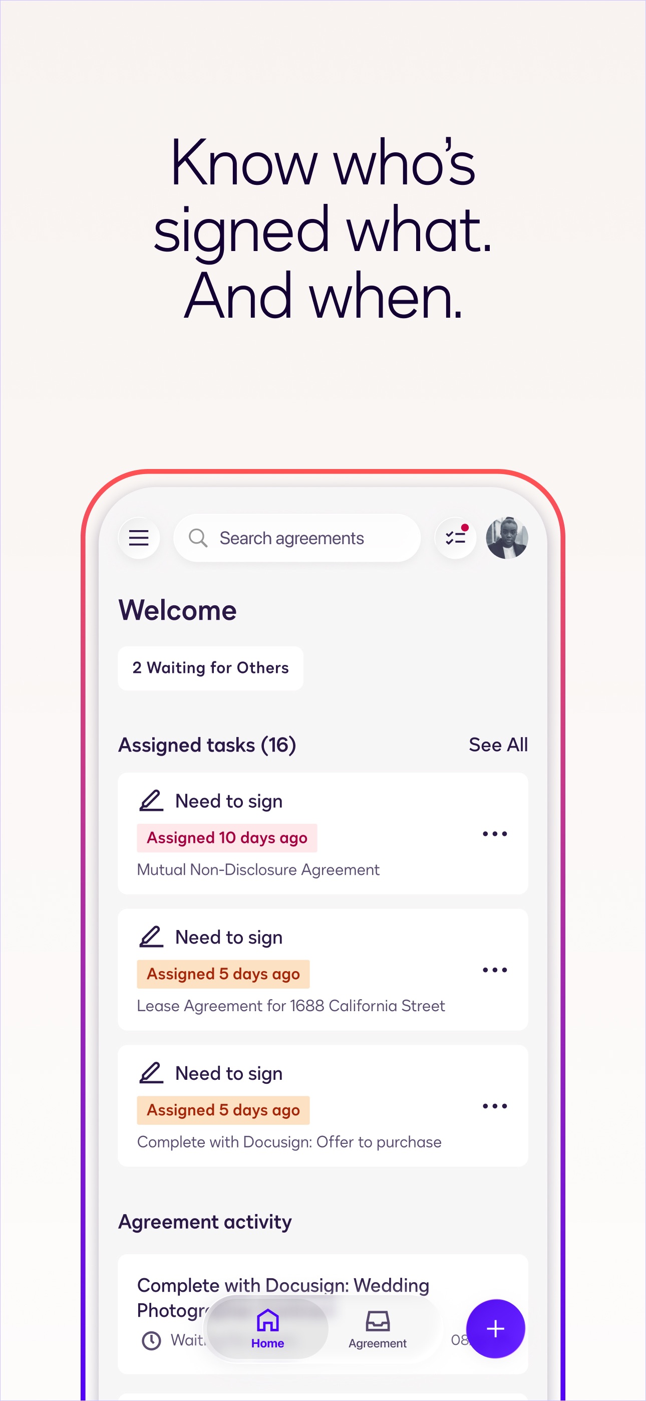 Docusign iOS app screen 3