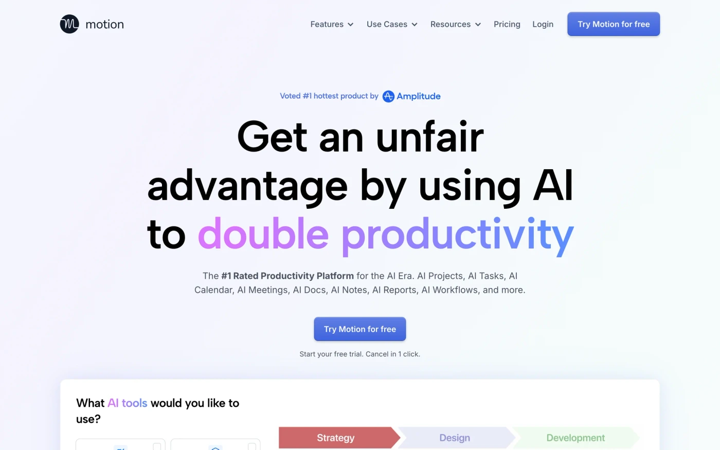 Motion homepage
