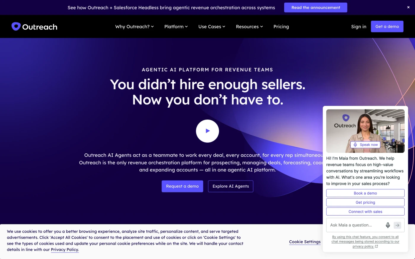 Outreach homepage