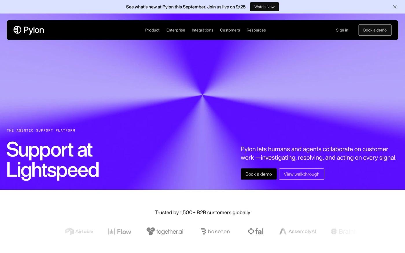 Pylon homepage