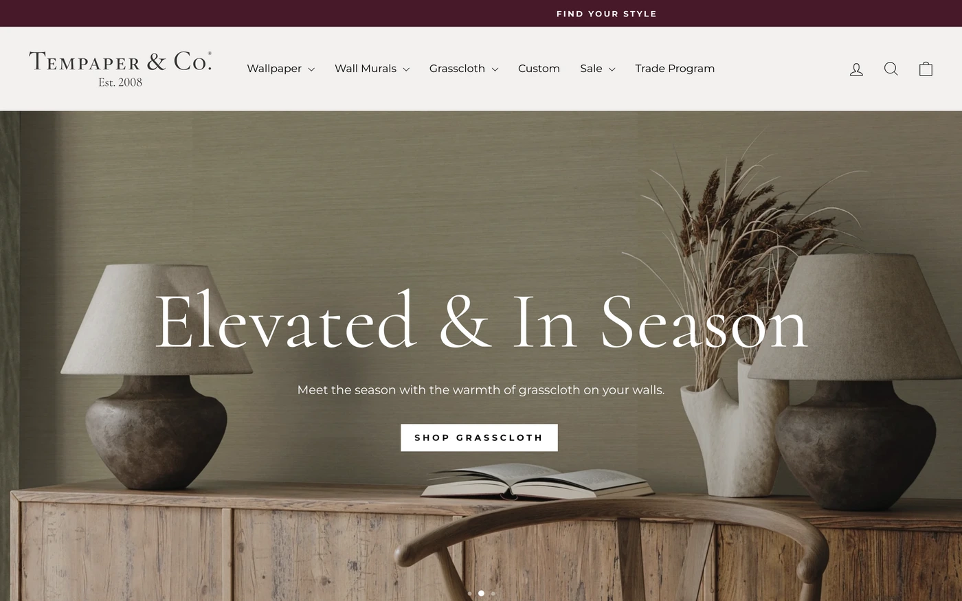 Tempaper homepage