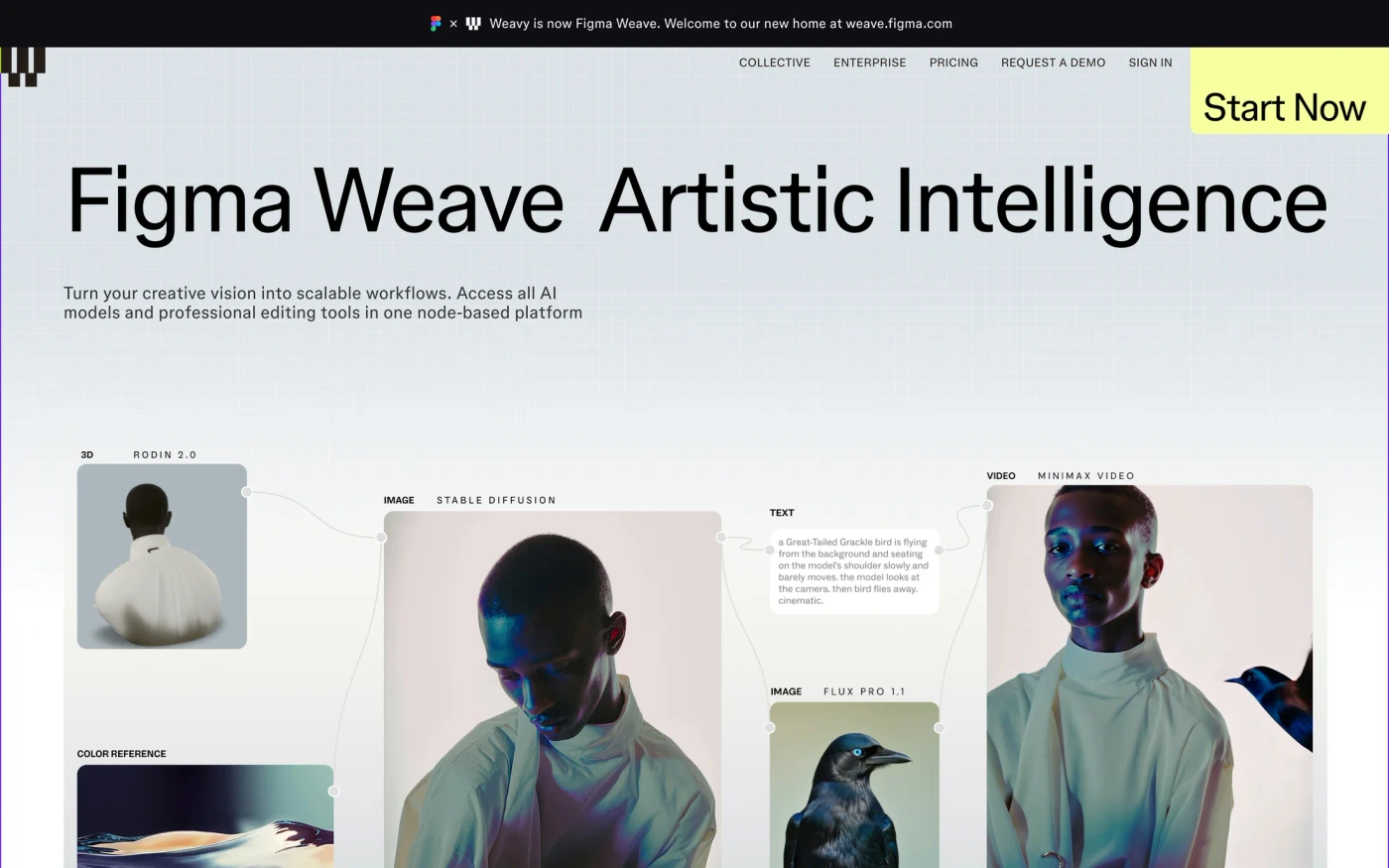 Weavy homepage