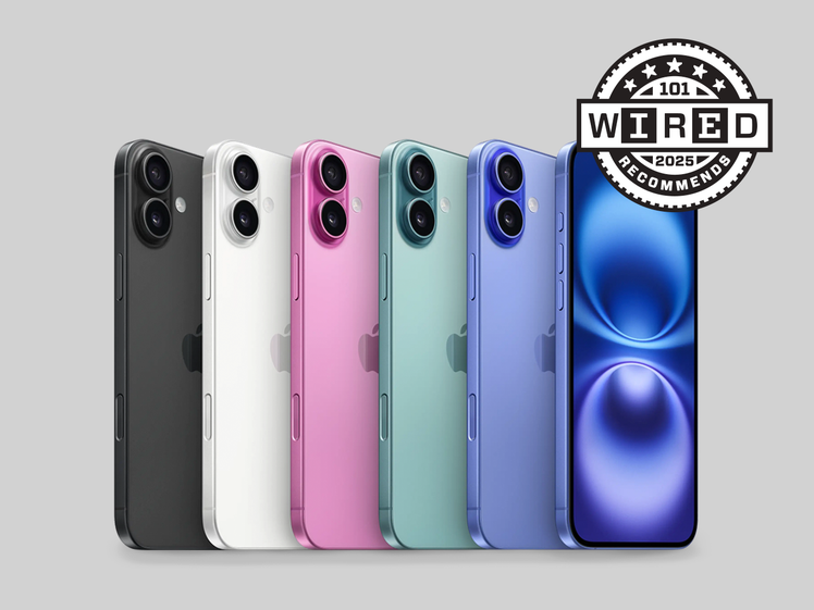 SIX COLORFUL APPLE IPHONES IN A ROW