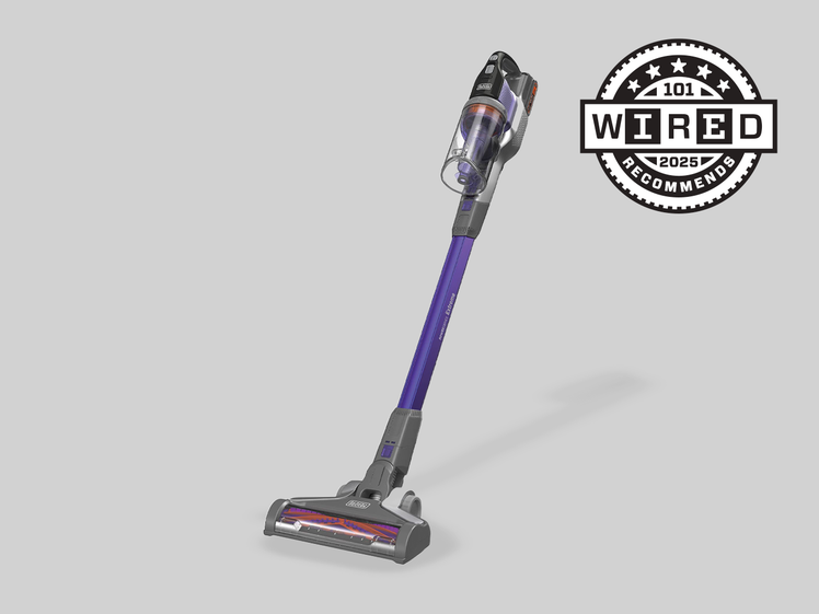 A purple long vaccum