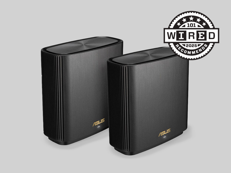 Two Asus Black Wireless Speakers