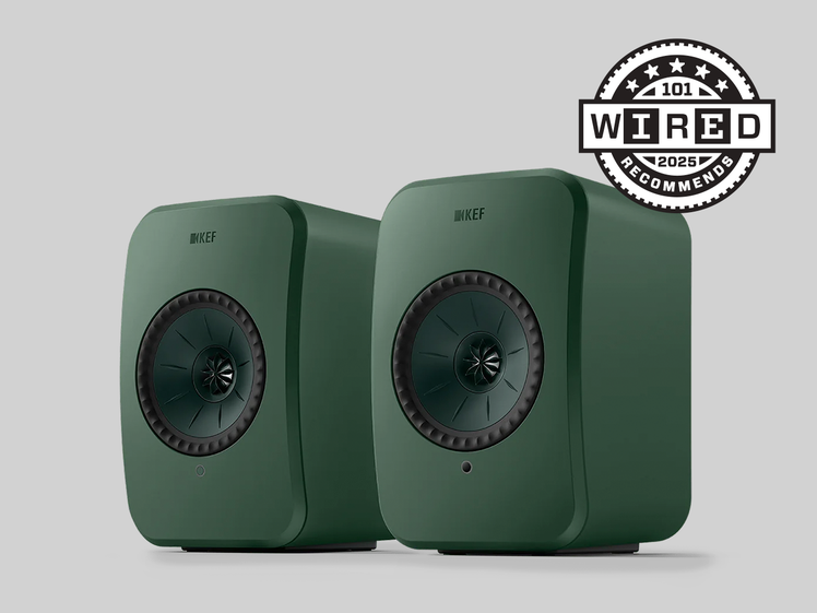 TWO GREEN SPEAKERS