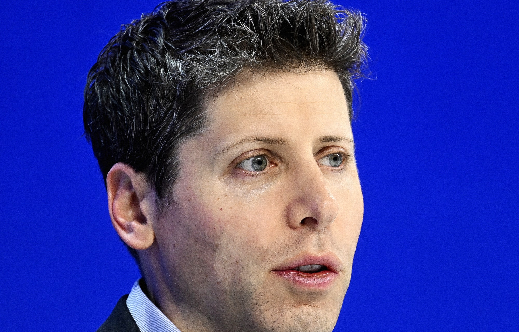 DAVOS SWITZERLAND  JANUARY 18 Sam Altman chief executive officer of OpenAI attends the World Economic Forum  in Davos...