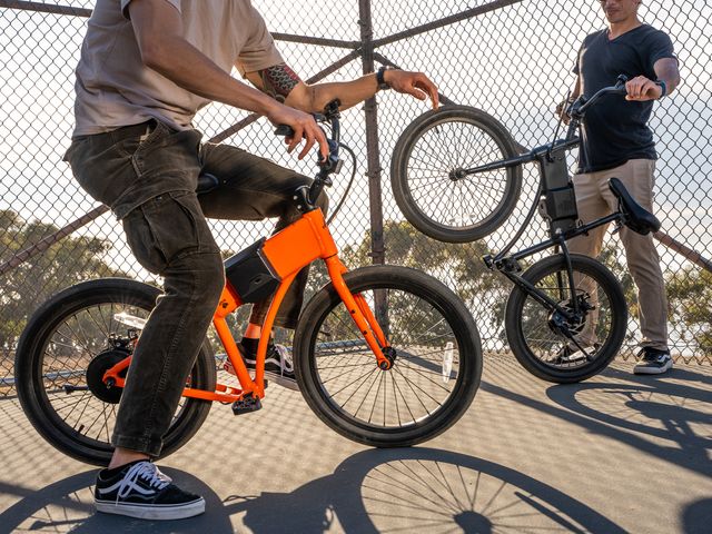 Image may contain Clothing Footwear Shoe Person Teen Bicycle Transportation Vehicle Bmx Cycling and Sport