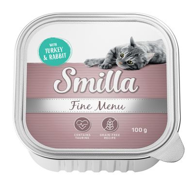 Smilla Fine Menu pulykával és nyúllal, taurinnal, gabonamentes receptúra, 100 g.