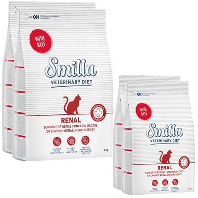 Smilla Veterinary Diet Renal s govedinom, podrška funkciji bubrega kod kronične bubrežne insuficijencije. Ponovno zatvorivo pakiranje, razvijeno s veterinarima, 1 kg.