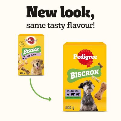 Pedigree Biscrok kutyakeksz 3 finom ízzel