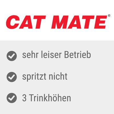 Cat Mate. Vrlo tih rad, ne prska, 3 visine za piće.