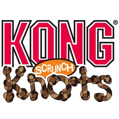 KONG Scrunch Knots. Játék márka csomózott dizájnnal.