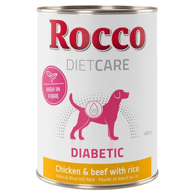 Rocco Diet Care Diabetic csirke, marha & rizs 400 g - 12 x 400 g Rocco Diet Care Diabetic csirke, marha & rizs 400 g - 12 x 400 g