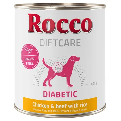 Rocco Diet Care Diabetic Huhn & Rind mit Reis 800g 6 x 800 g Rocco Diet Care Diabetic Huhn & Rind mit Reis 800g 6 x 800 g