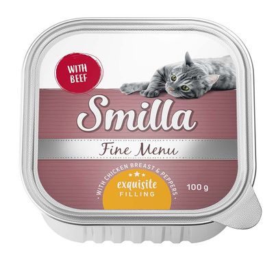 Smilla Fine Menu z wołowiną, filetem z kurczaka i papryką. Exquisite Filling, 100 g.