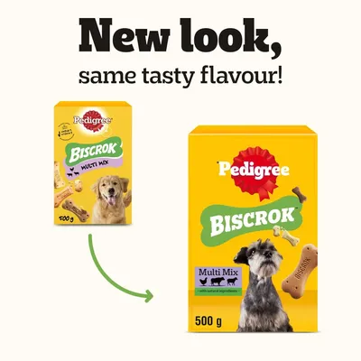 Pedigree Biscrok kutyakeksz 3 finom ízzel Pedigree Biscrok kutyakeksz 3 finom ízzel