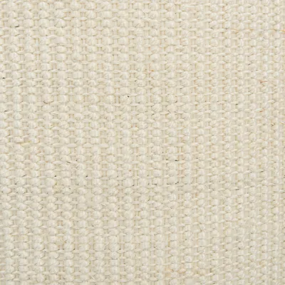 Close-up of a cream-coloured woven texture made from natural fibres. Material details for product description. Close-up of a cream-coloured woven texture made from natural fibres. Material details for product description.