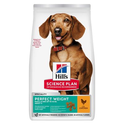 Hill's Science Plan Perfect Weight Adult 1+ Small & Mini with Chicken