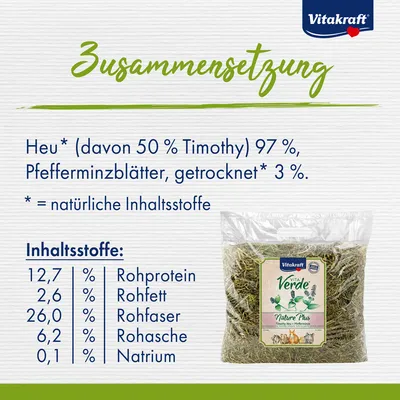 Vitakraft Vita Verde Timothy-Heu mit Pfefferminze Vitakraft Vita Verde Timothy-Heu mit Pfefferminze