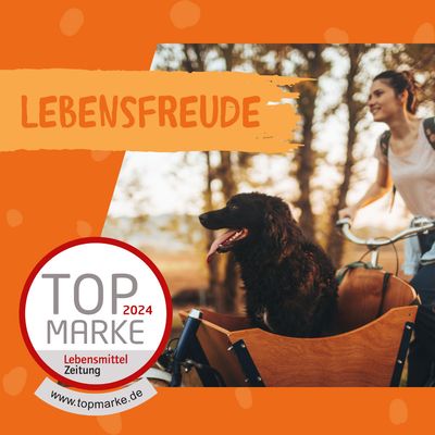 Lebensfreude. Top márka 2024, a Lebensmittel Zeitung díjazottja. www.topmarke.de.