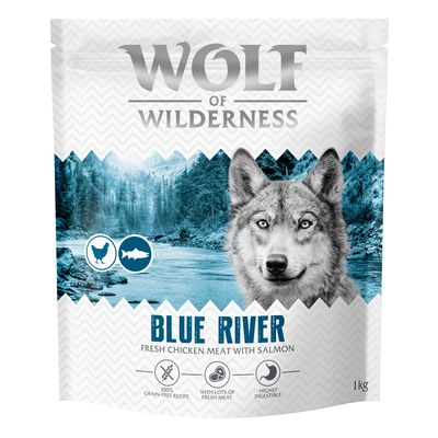 Wolf of Wilderness Adult ''Blue River'' lazac - gabonamentes