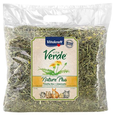 Vitakraft Vita Verde Nature Plus siano tymotkowe + mniszek lekarski, wyprodukowane w Niemczech, dla gryzoni.