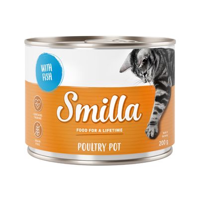 Smilla Poultry Pot halat tartalmaz, taurinnal, gabonamentes, Made in Germany, 200g.