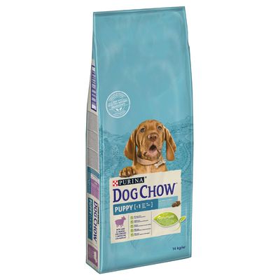 Purina Dog Chow Puppy 1 év alatti kölyökkutyáknak, báránnyal, Naturium receptúra, 14 kg zsák.