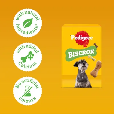 Pedigree Biscrok kutyakeksz 3 finom ízzel Pedigree Biscrok kutyakeksz 3 finom ízzel
