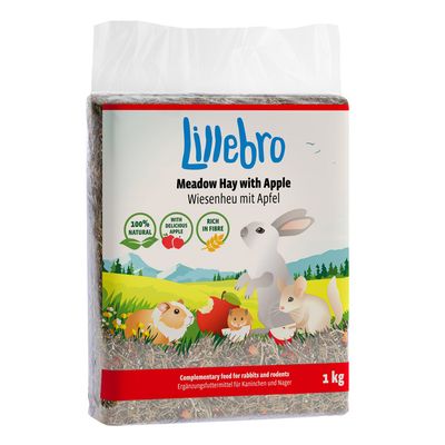 Lillebro réti széna almával, pitypanggal vagy sárgarépával Réti széna vadalmával (1 kg)