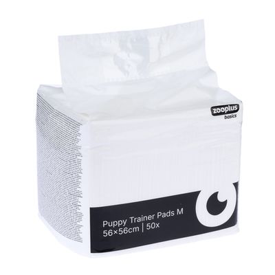 Zooplus Basics Puppy Trainer Pads M, 56×56 cm, 50 darabos csomag.