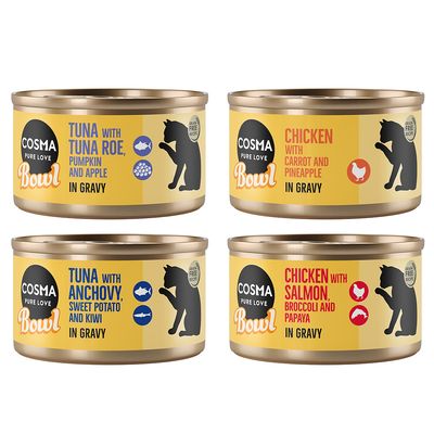 Cosma Pure Love Bowl. Csirke lazaccal, brokkolival és papayával szószban. Gabonamentes recept.