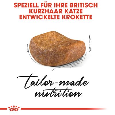 Speziell für Britisch Kurzhaar Katzen entwickelte Krokette. Tailor-made nutrition.