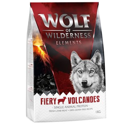 Wolf of Wilderness Elements Fiery Volcanoes, egyféle állati fehérje, friss bárányhús, 100% gabonamentes receptúra, 12 kg.