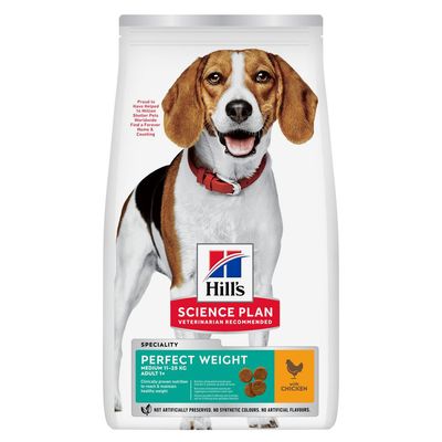 Hill's Science Plan Perfect Weight Adult 1+ Medium with Chicken
