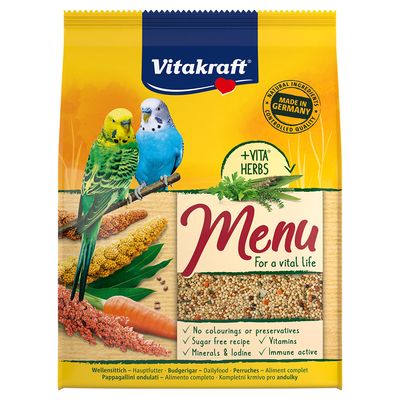 Vitakraft papagáj menü