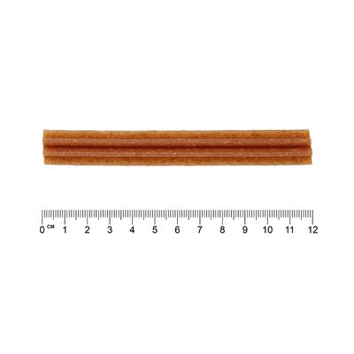 Barna rágcsálnivaló rudacska formában, kb. 12 cm hosszú, méretjelző skálával.