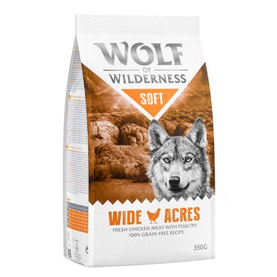Wolf of Wilderness Wild Hills 400 g, 100% grain-free recipe, friss csirkehús és kacsa, erdei gyümölcsökkel, gyökerekkel, vadon termő fűszernövényekkel. Próbálja ki!