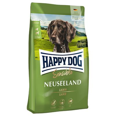 Happy Dog Sensible Neuseeland bárány, felnőtt, 11 kg+, Németországban készült, tartósítószer hozzáadása nélkül.