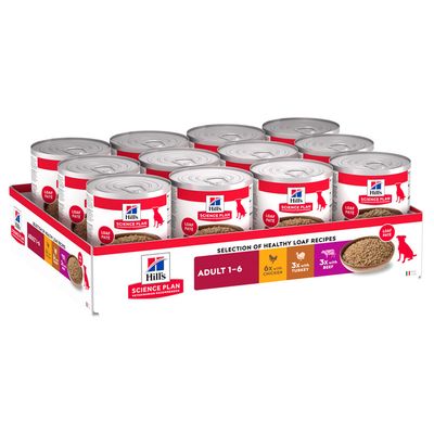 Hill's Science Plan Adult Csirke, pulyka, marha 24 x 370 g