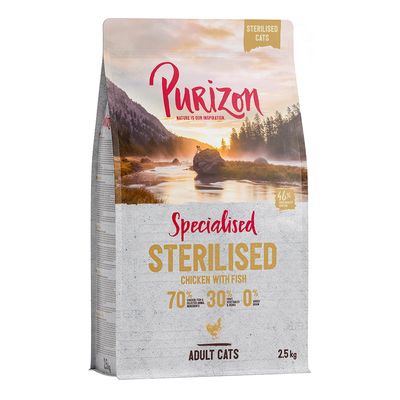 Purizon Adult Sterilised dla kota, kurczak i ryba – bez zbóż