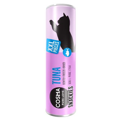 Cosma Pure Love Snackies XXL darabok, lazac, kíméletesen fagyasztva szárított, 100% tiszta hal.