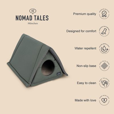Nomad Tales München. Jakość premium, wygodny design, wodoodporny, antypoślizgowe dno, łatwy do czyszczenia, wykonany z miłością.