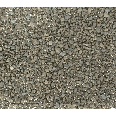 Close-up view of grey granules, showing the texture and size of the product material.
