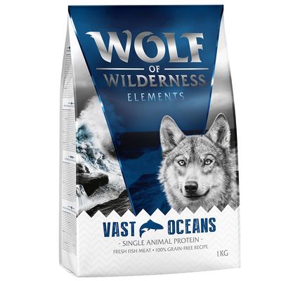 Wolf of Wilderness Elements Vast Oceans, egyféle állati fehérje, friss hal, 100% gabonamentes recept, 12 kg.