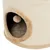 Beige cat tree cave with soft plush interior and hanging play ball. Outer material made of sisal for claw care. Beige cat tree cave with soft plush interior and hanging play ball. Outer material made of sisal for claw care.