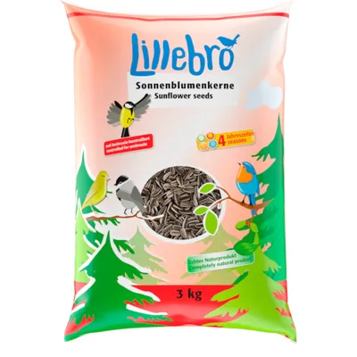 Lillebro napraforgómag, 3 kg. Ambrosia ellenőrzött, természetes termék, minden évszakban alkalmas. Lillebro napraforgómag, 3 kg. Ambrosia ellenőrzött, természetes termék, minden évszakban alkalmas.